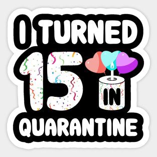 I Turned 15 In Quarantine Sticker